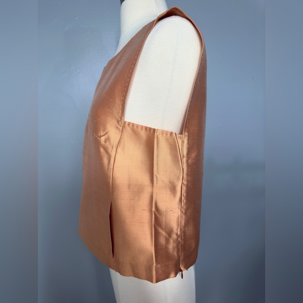 MaxMara vintage Set 100% Silk Gold - Picture 8 of 9